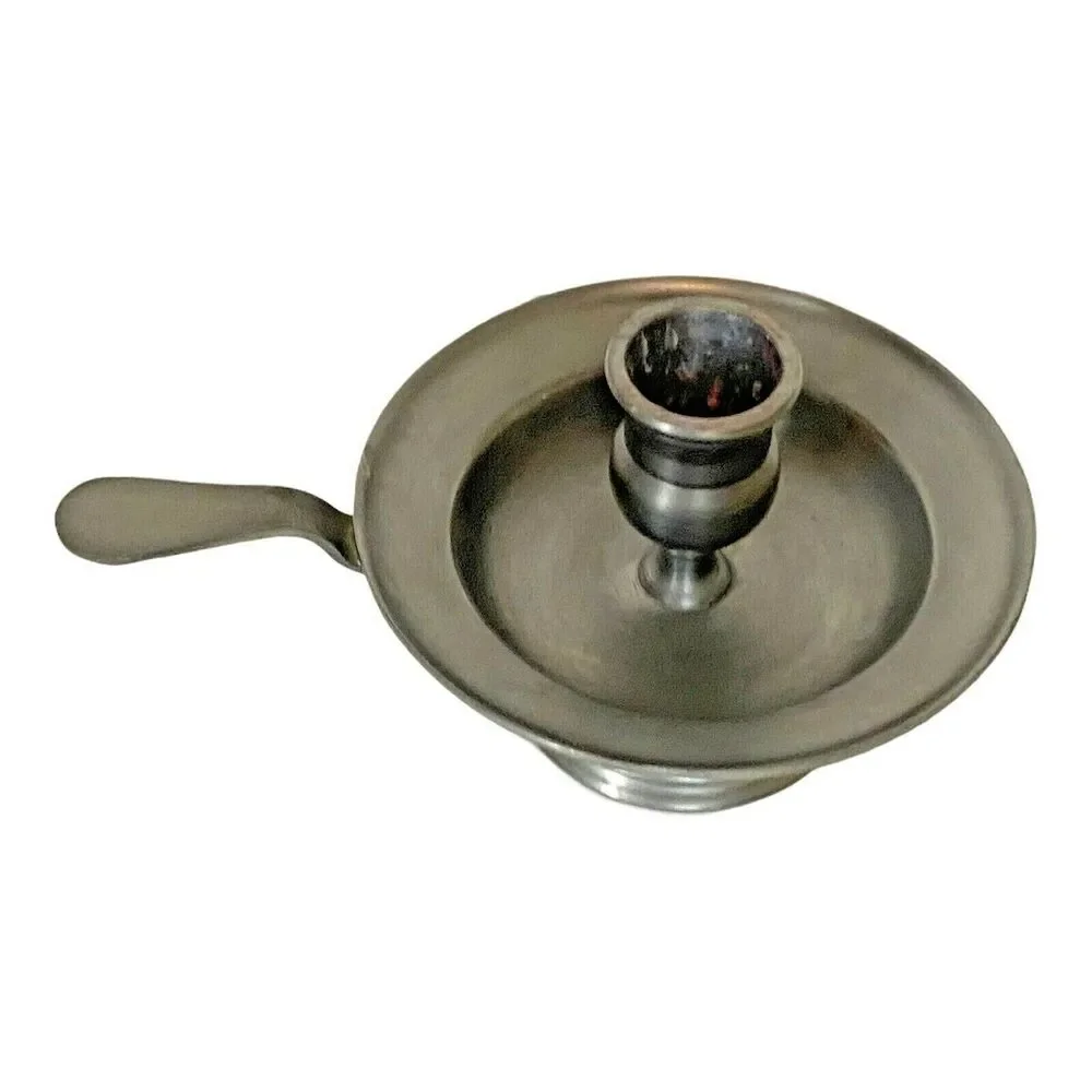Vintage Kunstvol Koperwerk Souvenirs ETAIN 92% Pewter Candleholder Van Der Wee
